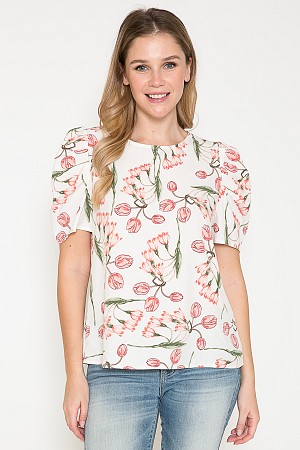 Floral Top (100% Polyester)